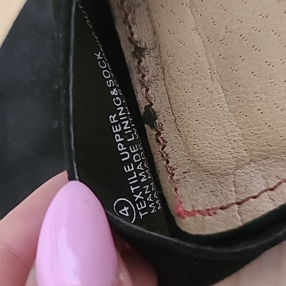 Steve Madden Darcie Black Suede Tassel Block heel Sandals Size 4 - Picture 7 of 10